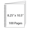 Picture of 8.25 x 10.5 - 100 Page Wire-O Guest Book