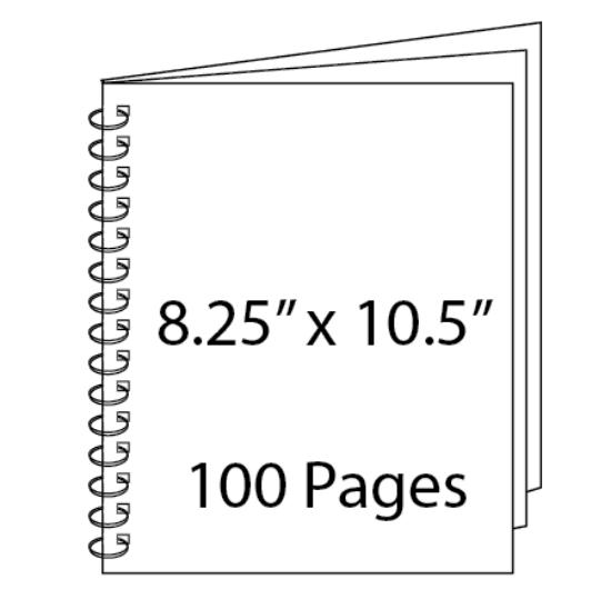 Picture of 8.25 x 10.5 - 100 Page Wire-O Guest Book