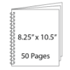 Picture of 8.25 x 10.5 - 50 Page Wire-O Guest Book