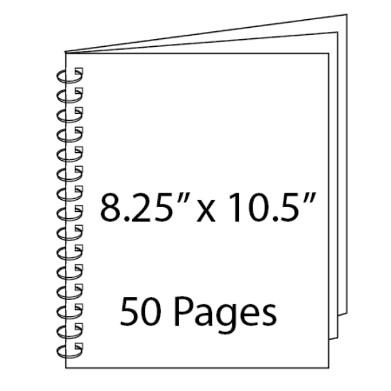 Picture of 8.25 x 10.5 - 50 Page Wire-O Guest Book