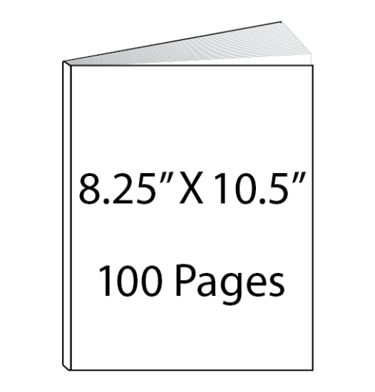 Picture of 8.25 x 10.5 - 100 Page Hardcover Guest Book